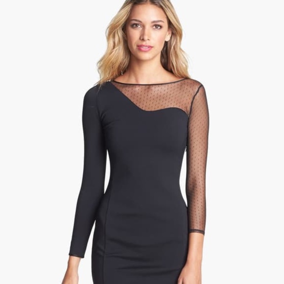 Halston Heritage Dresses & Skirts - Halston Heritage black stretchy sheath dress